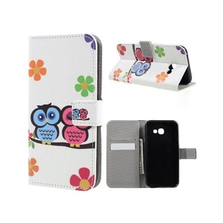 Samsung Galaxy A5 (2017) Kuvioitu Nahkakotelo - Pöllö Rakastavaiset