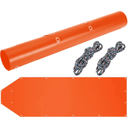 Vanntett og slitesterk slede for hjort med 2 tau, slede for trekking av vilt, isfiske, ved