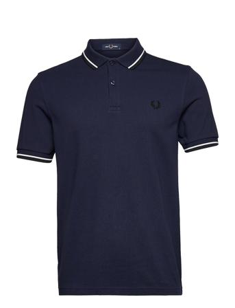 Twin Tipped Fp Shirt Polos Short-sleeved Blå Fred Perry