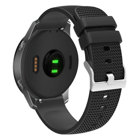 Samsung Galaxy Watch 5 / 5 Pro / Watch 4 klockarmband i texturerat silikon - Svart