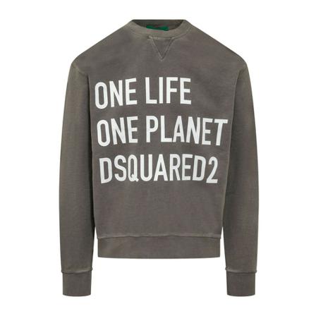 Dsquared2, Sweatshirt Szary, Mężczyzna, Rozmiar: S