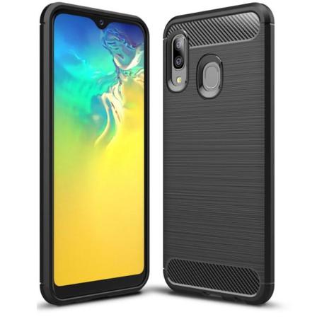 Samsung A20e Stöttåligt Skal Slimcarbon Svart