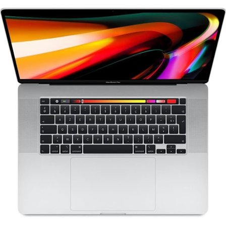 MacBook Pro Touch Bar 16" Core i9 2,4 Ghz 32 GB 1 TB SSD Silver (2019) - Nyt batteri - Renoveret - God stand - Refurbished Grade C