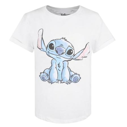 Lilo & Stitch Sketch T-shirt Dam/dam M Vit/blå