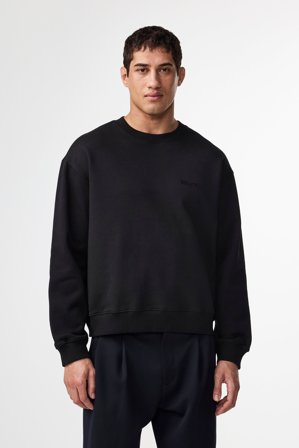 NN07 David Sweatshirt male Black Organic Cotton