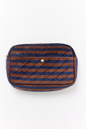 Fan Palm Beauty Bag Blues & Stripe Large, Tøj & Bolig, Makeup- & Toilettasker, Toilettasker