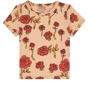 Mini Rodini Red GOTS Printed T-Shirt 140/146 cm - Tops - 140/146 cm - Red