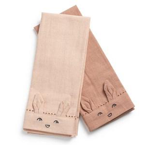 Elodie 2-Pack Faded Rose/Powder Pink EAT Baby Napkins One Size - Tableware - One size - Pink - Junge