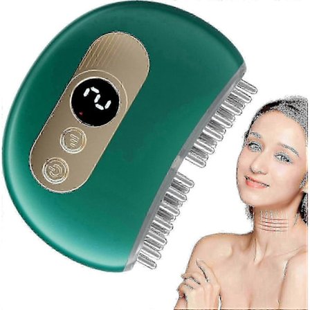 TMJ Smertelindring Kjeve- og Nakkemassasjeapparat, Vibrasjons- og Varmebehandling, Ergonomisk Multi-Nåls TMJ Massasjeapparat for Kjeve- og 