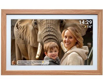 Denver PFF-2162LW, 21.5" Wi-Fi photoframe with - 21,5" digital fotoram med bildspelsfunktion