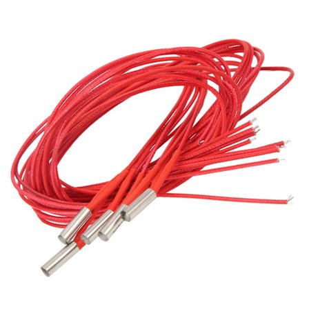 5kpl 24V 40W DC Lämmityspatruuna Ruostumaton teräs 6x20mm 1.5m 4.92ft 3D-tulostimen lisävaruste