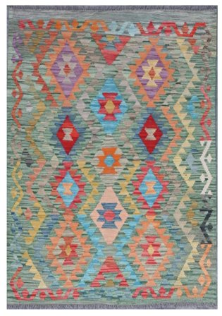Kilim Afghan Old Style Rug Oriental (Wool, Afghanistan)