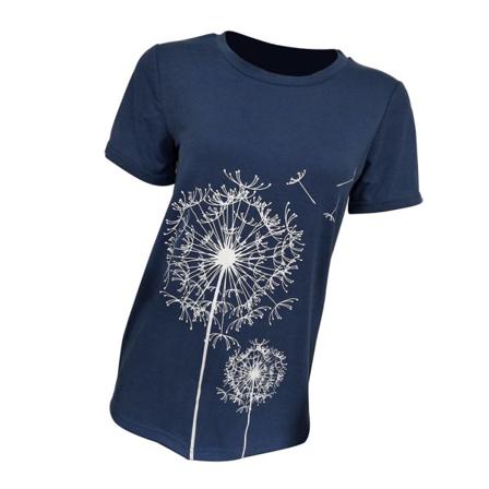 Dam T-shirt Print Rundhalsad Kortärmad Lös Topp,