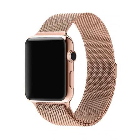 Klockarmband Apple Watch 1/2/3/4/5/6/7/se Milanese 42/44/45 Rose Guld