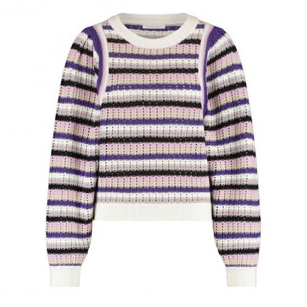 Freebird, Izzy Knitted Sweater Paars, Dames, Maat:XL