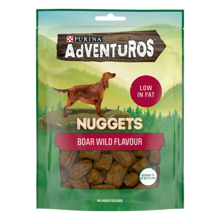 Purina Adventuros - Adventuros Nuggets med villsvinsmak 90 g - Hund - Hundegodbiter & tyggebein - Belønningsgodbiter for hund - ZOO.no