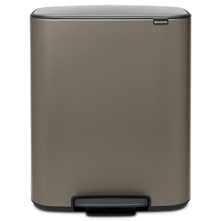 Brabantia Bo poljinroska-astia 2 x 30 litraa, platinum