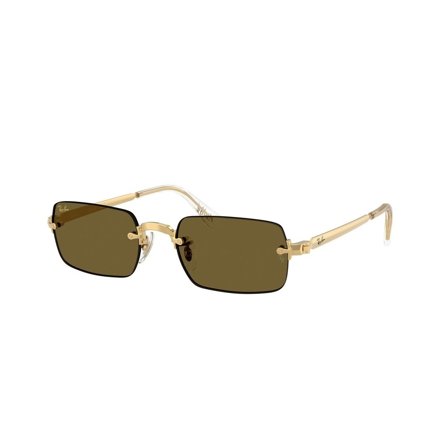 Ray-Ban -Aurinkolasit - Gold Rectangular - Ray-Ban RB3928 001/73 5420