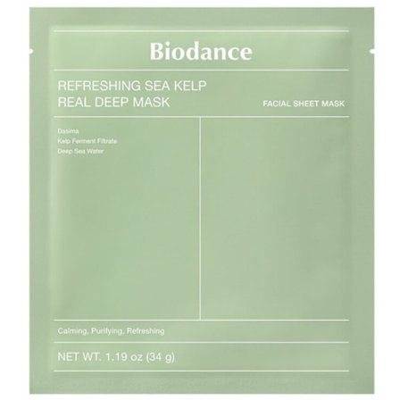 BIODANCE Refreshing Sea Kelp Real Deep Mask 34 g - lugnande sheet mask