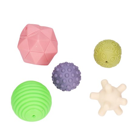 Baby Sensoriska Bollar Mjuka Klämleksaker Ljusa Färger Spädbarn Handfångst