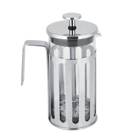 Rustfrit stål glas fransk presse kaffekande husholdnings tebrygger (350 ml)