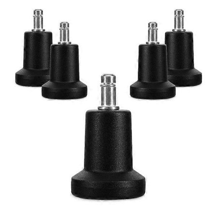 Tassar för kontorsstol - 5-pack Ersättningshjul 10/22 mm - Stabila och tysta stolfötter för hårda golv