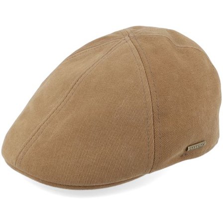 Stetson - Brun flatcap Keps - Texas Soft Cotton Brown Flatcap @ Hatstore