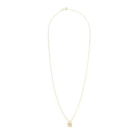 Misbhv, Logo necklace Geel, Dames, Maat:ONE Size
