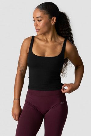ICANIWILL - Smooth Seamless 2-in-1 Tank Black- Training tank tops - Damen - ICIW