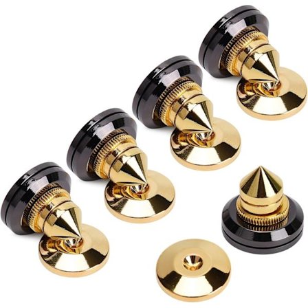 4 lydforstærker pladespiller isoleringsbeslag fødder konisk bundpude pasta type anti-vibrationspude med 3M dobbeltklæbende