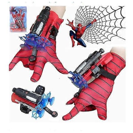 Spider-Man Hanske Web Shooter Dart Blaster Launcher Spiderman Kostyme Barn Leke-1