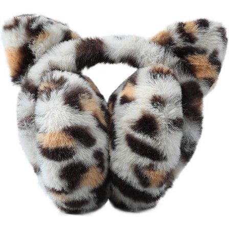 Sjarmerende sammenleggbare/utfellbare ørevarmere i plysj med dyretema - Perfekt for utendørs vintervarme