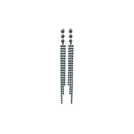 Isabel Marant Earrings in Blue Brass and Glass , Blauw , Dames , Maat: ONE Size