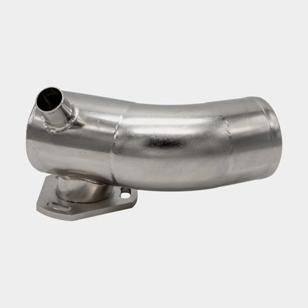 Gomito di scarico, inox, per Yanmar 4JH