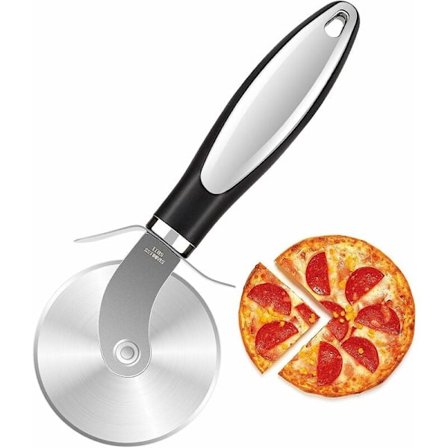 Laadukas ruostumattomasta teräksestä valmistettu pizzaleikkuri, erittäin terävä pizzaleikkuri