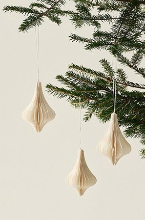Jotex - Decoratieve Hanger 3-pack Wit Wit - EDEN - Koop Kerstboomdecoratie bij Jotex
