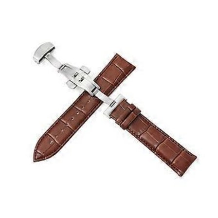 20mm/22mm Urrem Vandtæt Nem Installation Åndbar Udskiftelig Sportsarmbånd Kompatibel Huawei (22 mm Brun)