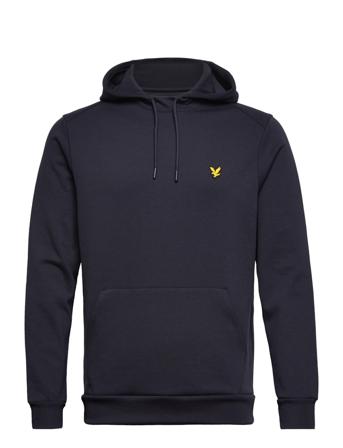 Oth Fly Fleece Hoodie Hoodie Trøje Sort Lyle & Scott Sport