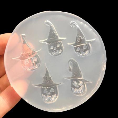 Halloween Pumpa Hängform Silikonhartsform, 7,5*0,8 Cm