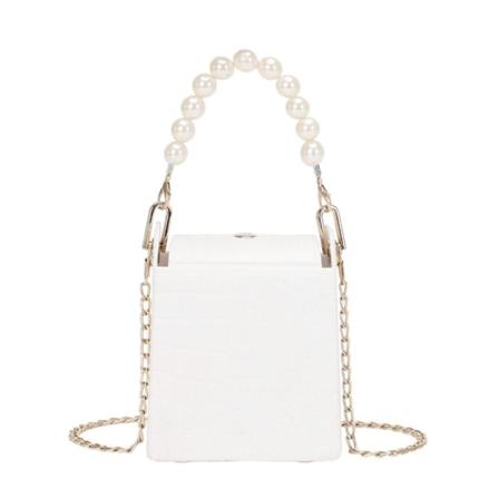 Kjede Skulderveske Crossbody Bøttevesker HVIT white
