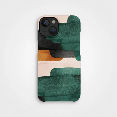 Eco-Friendly PLNTPRTCT Phone Case Teal Blush, Made with Plants, iPhone 13