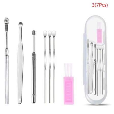 5-9 stk./sett Ørevoksfjerner Ørerensesett Øreplukker Øreplukker Ørerenseskje Ørepleie Renseverktøy for voksne Ørepleiesett