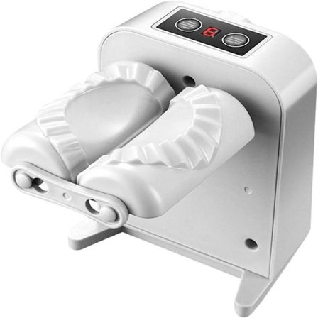 Elektrisk deigknytemaskin automatisk deigknytemaskin presse wonton maker paj maker kjøkkenredskaper kjøkkenredskaper og tilbehør (grå)
