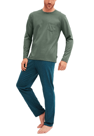 Calida Relax Imprint Pyjamas Herr Flerfärgad M