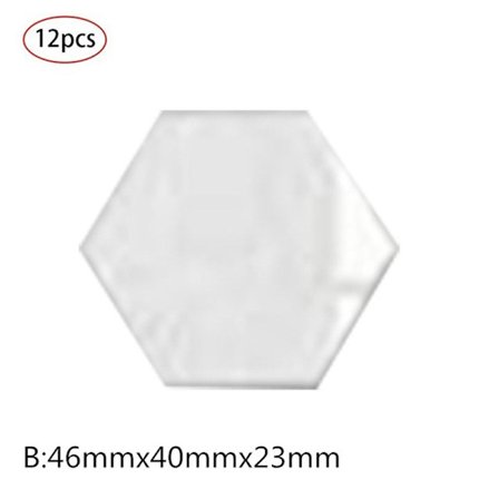 12st sexkantig ram Stereoskopisk spegel väggdekor dekoration