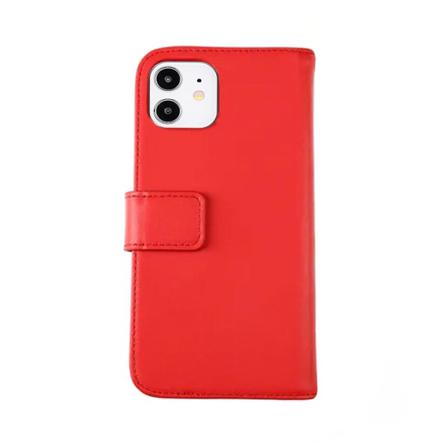 iPhone 11 Plånboksfodral Läder Rvelon - Röd Röd