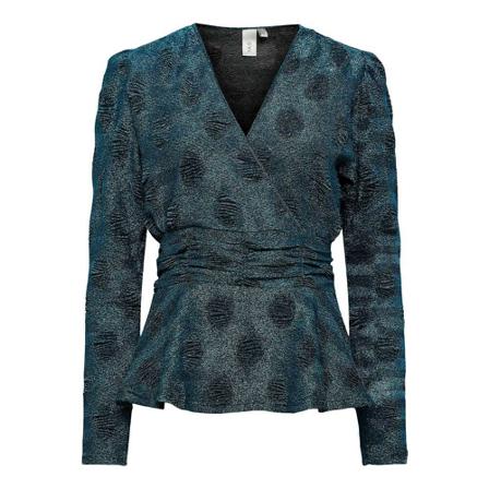 Y.a.s, Danuba ls top blue danube Blauw, Dames, Maat:M