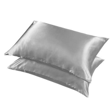 Putetrekk Standard Størrelse Sett med 2 Myke 20x30in (Sølvgrå)