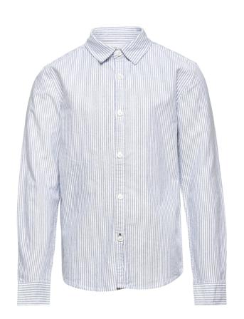 Oxfordr Skjorta Blå Mango