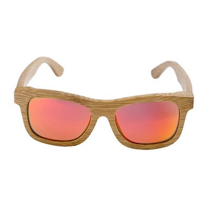 Solglasögon Trä Bambu Solglasögon Polariserade Linser med Fodral för Kvinnor och Män